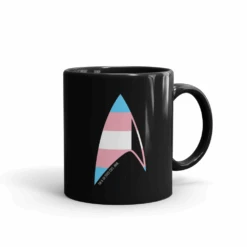 Star Trek: Discovery GLAAD Delta Black Mug -T-shirt Store ST GLAAD1 11oz Black Mug Mockup Right