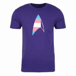 Star Trek: Discovery GLAAD Delta Adult Short Sleeve T-Shirt -T-shirt Store ST GLAAD1 Adult ShortSleeve Tshirt Mockup Purple