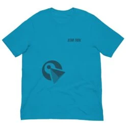 Star Trek: IDIC Symbol Adult Short Sleeve T-Shirt -T-shirt Store ST IDICBDGE 81 100894 AQUA MF