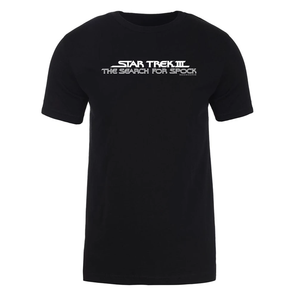 Star Trek III: The Search For Spock Logo Adult Short Sleeve T-Shirt 3 Star Trek III: The Search For Spock Logo Adult Short Sleeve T-Shirt