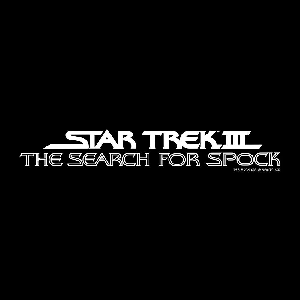 Star Trek III: The Search For Spock Logo Adult Short Sleeve T-Shirt 4 Star Trek III: The Search For Spock Logo Adult Short Sleeve T-Shirt - Image 2