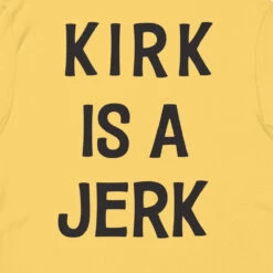 Star Trek: The Animated Series Kirk Is A Jerk T-Shirt -T-shirt Store ST JERK 98 100394 BK RO