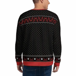 Star Trek Klingon Christmas Adult All-Over Print Sweatshirt -T-shirt Store ST K AOPUS Christmas Sweater Mockup Back