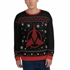 Star Trek Klingon Christmas Adult All-Over Print Sweatshirt