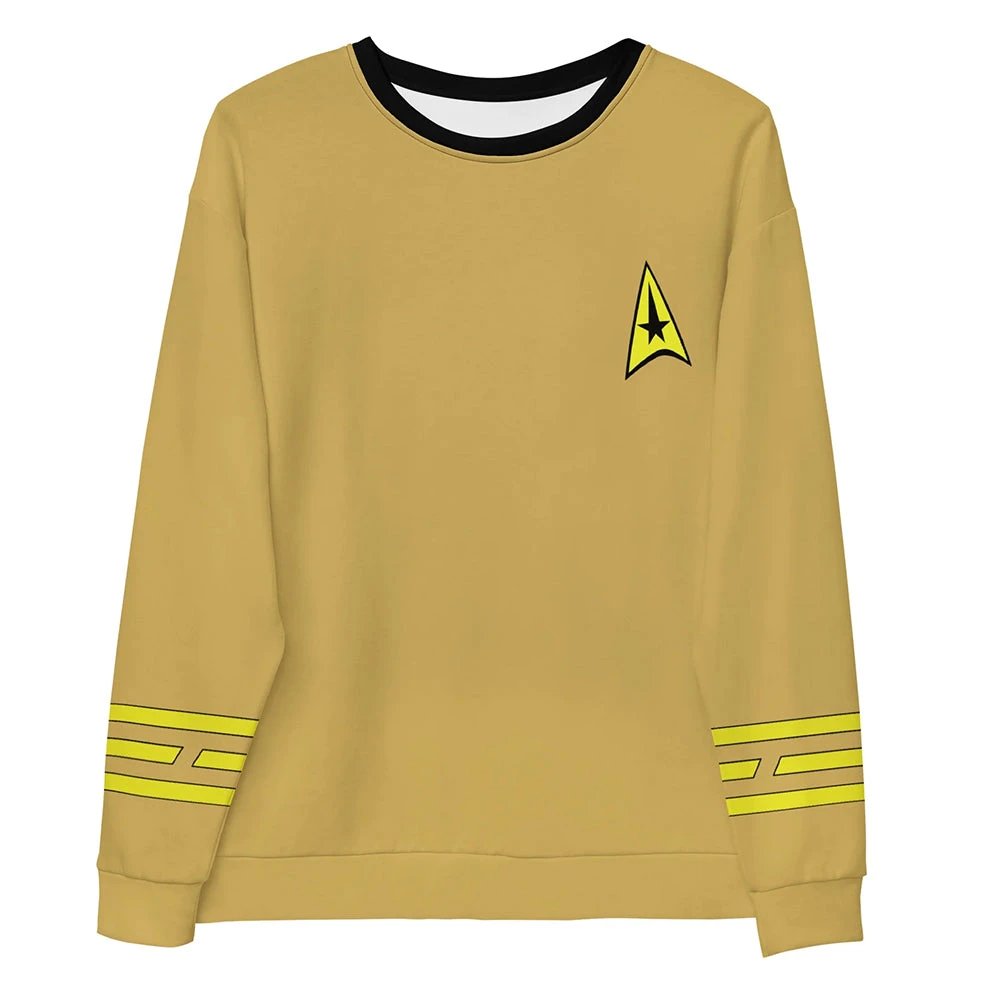 Star Trek: The Animated Series Kirk Inspired Sweatshirt 3 Star Trek: The Animated Series Kirk Inspired Sweatshirt