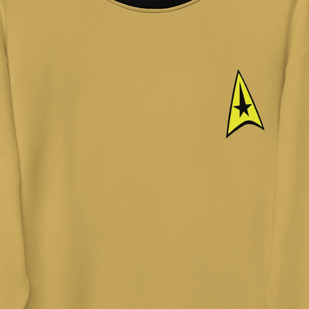 Star Trek: The Animated Series Kirk Inspired Sweatshirt 4 Star Trek: The Animated Series Kirk Inspired Sweatshirt - Image 2