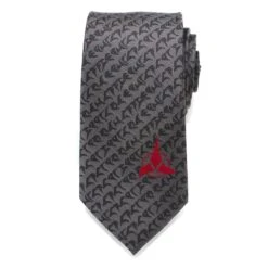 Star Trek Klingon Gray Men's Tie 11 Star Trek Klingon Gray Men's Tie -T-shirt Store ST KLG GRY TR 1