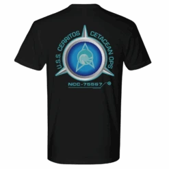 Star Trek: Lower Decks Cetacean Ops Delta Logo Adult Short Sleeve T-Shirt -T-shirt Store ST LD CODL 100011 BK BLK MF