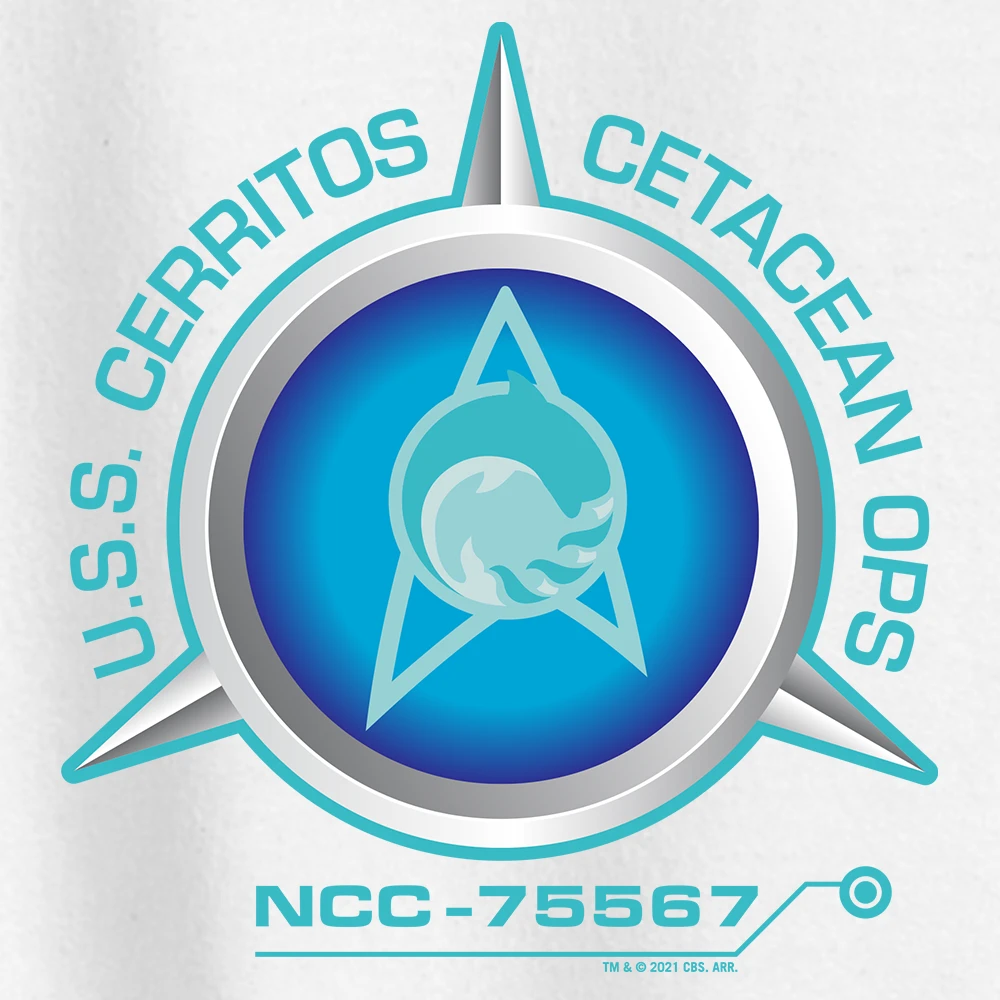 Star Trek: Lower Decks Cetacean Ops Delta Large Logo Fleece Crewneck Sweatshirt 4 Star Trek: Lower Decks Cetacean Ops Delta Large Logo Fleece Crewneck Sweatshirt - Image 2