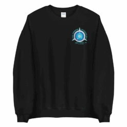 Star Trek: Lower Decks Cetacean Ops Delta Small Logo Fleece Crewneck Sweatshirt -T-shirt Store ST LD CODSL 100362 BLK MF