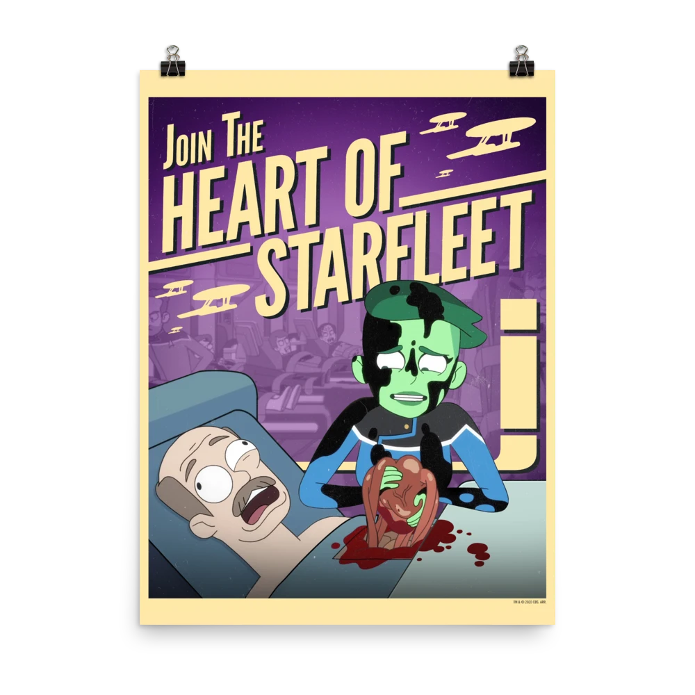 Star Trek: Lower Decks Heart Of Starfleet Recruiting Premium Satin Poster 3 Star Trek: Lower Decks Heart Of Starfleet Recruiting Premium Satin Poster