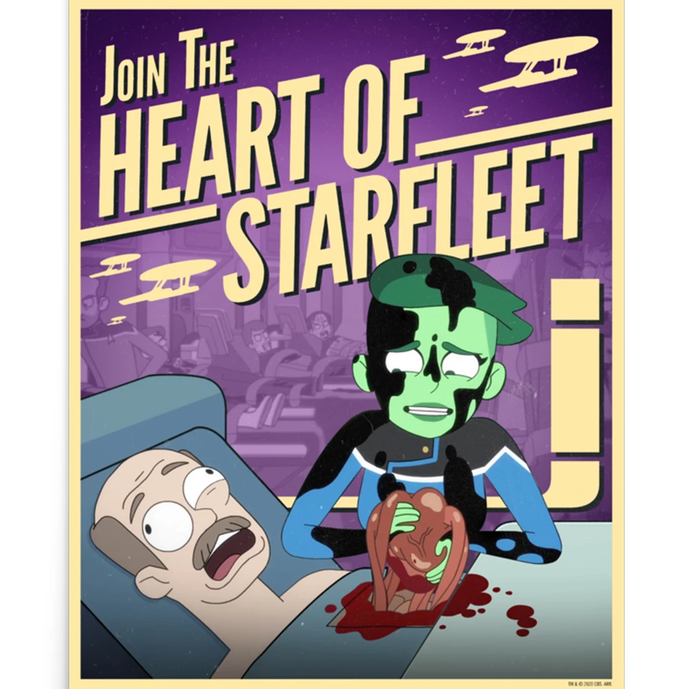 Star Trek: Lower Decks Heart Of Starfleet Recruiting Premium Satin Poster 4 Star Trek: Lower Decks Heart Of Starfleet Recruiting Premium Satin Poster - Image 2