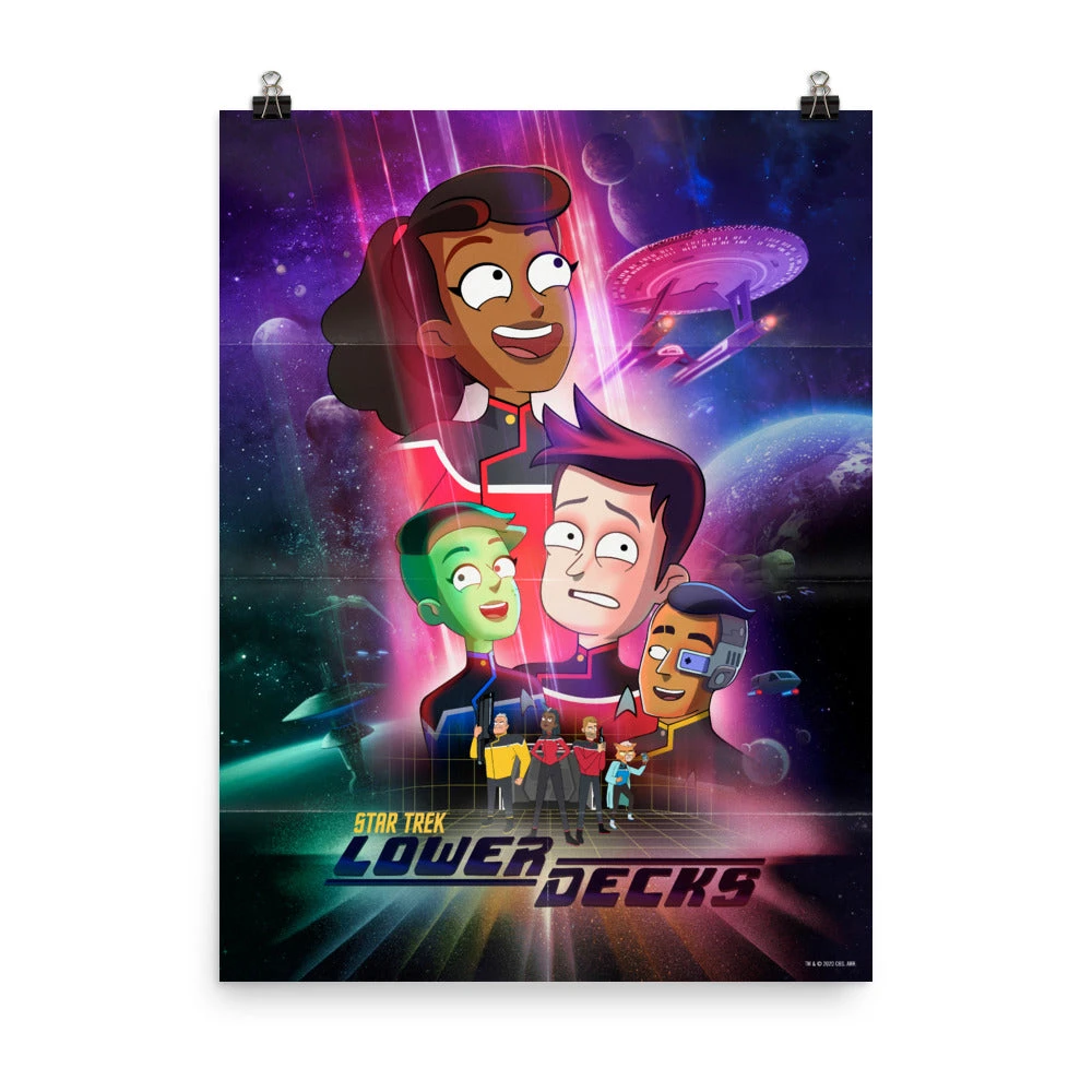 Star Trek: Lower Decks Crew Key Art Premium Satin Poster 3 Star Trek: Lower Decks Crew Key Art Premium Satin Poster