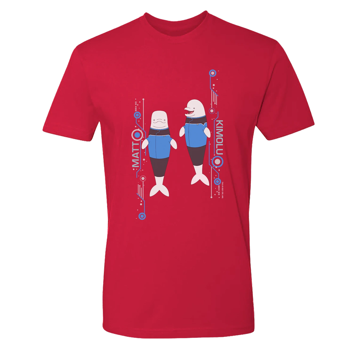 Star Trek: Lower Decks Matt & Kimolu Adult Short Sleeve T-Shirt 7 Star Trek: Lower Decks Matt & Kimolu Adult Short Sleeve T-Shirt - Image 5