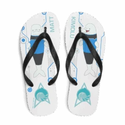 Star Trek: Lower Decks Matt & Kimolu Adult Flip Flops