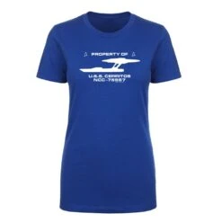 Star Trek: Lower Decks Property Of Women's Short Sleeve T-Shirt -T-shirt Store ST LD PROP Womens ShortSleeve Tshirt Mockup Royal