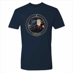 Star Trek: Lower Decks Tom Paris Plate Adult Short Sleeve T-Shirt -T-shirt Store ST LD TOM 100011 Adult ShortSleeve Tshirt Navy MF