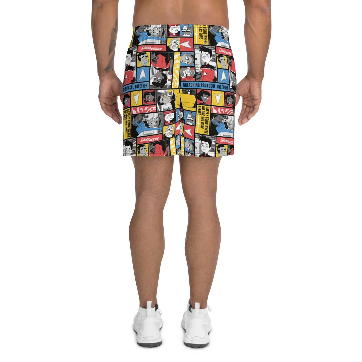 Star Trek: Lower Decks Blocks Pattern Athletic Shorts 6 Star Trek: Lower Decks Blocks Pattern Athletic Shorts - Image 4