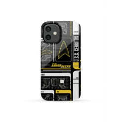 Star Trek: Lower Decks U.S.S Cerritos Pattern Tough Phone Case -T-shirt Store ST LDPAT 12MT 100041 MF
