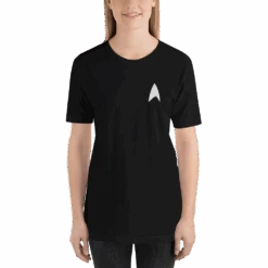 Star Trek: Lower Decks Space The Funnest Frontier Black Unisex Premium T-Shirt -T-shirt Store ST LDPatchBlk 65 100894 FR LFSTYL MF