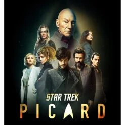 Star Trek: Picard Cast Collage Logo Satin Poster 5 Star Trek: Picard Cast Collage Logo Satin Poster -T-shirt Store ST P CPLH Poster RO