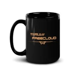 Star Trek: Picard Freecloud Black Mug -T-shirt Store ST P FCH 15oz Black Mug Mockup Left
