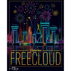 Star Trek: Picard Fabulous Freecloud Premium Satin Poster -T-shirt Store ST P FREE Satin Poster RO