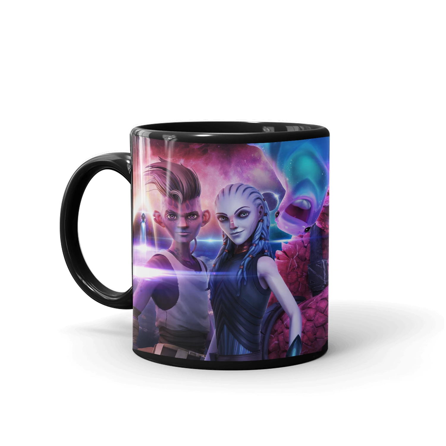 Star Trek: Prodigy Key Art 2 Black Mug 3 Star Trek: Prodigy Key Art 2 Black Mug