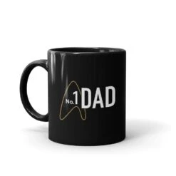 Star Trek: Picard No.1 Dad Black Mug -T-shirt Store ST P NO1DADH 11oz Black Mug Mockup Left