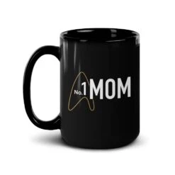 Star Trek: Picard No.1 Mom Black Mug -T-shirt Store ST P NO1MOMH 15oz Black Mug Mockup Left