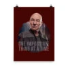 Star Trek: Picard One Impossible Thing At A Time Premium Satin Poster -T-shirt Store ST P OITH Poster Mockup
