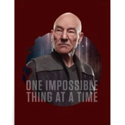 Star Trek: Picard One Impossible Thing At A Time Premium Satin Poster -T-shirt Store ST P OITH Poster RO