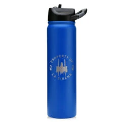 Star Trek: Picard Property Of La Sirena Laser Engraved SIC Water Bottle -T-shirt Store ST P POLSH 27oz SIC WaterBottle Mockup Blue