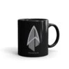 Star Trek: Picard Starfleet Badge Black Mug 2 Star Trek: Picard Starfleet Badge Black Mug -T-shirt Store ST P SFBH 11oz Black Mug Mockup Right