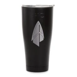 Star Trek: Picard Starfleet Badge Laser Engraved SIC Tumbler -T-shirt Store ST P SFBH 30oz SIC Tumbler Mockup Black