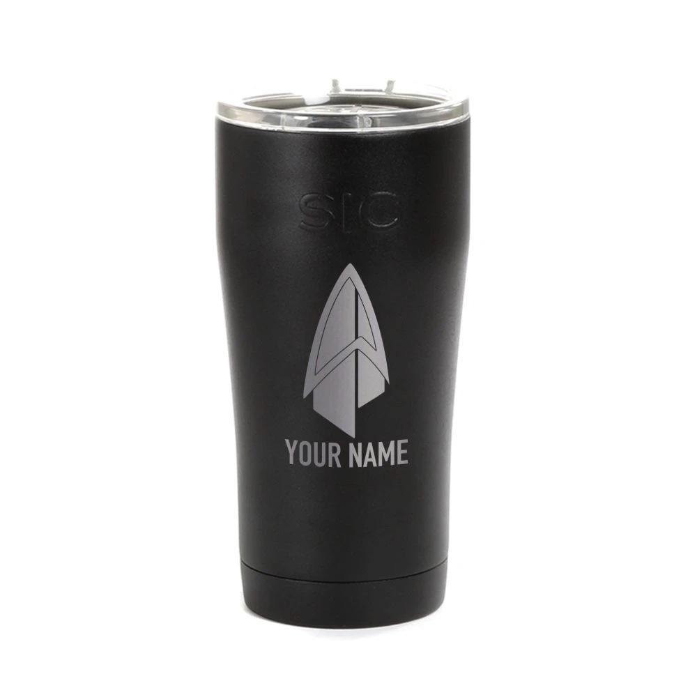 Star Trek: Picard Starfleet Badge Personalized Laser Engraved SIC Tumbler 3 Star Trek: Picard Starfleet Badge Personalized Laser Engraved SIC Tumbler
