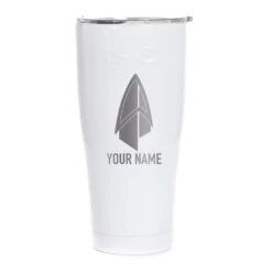 Star Trek: Picard Starfleet Badge Personalized Laser Engraved SIC Tumbler 15 Star Trek: Picard Starfleet Badge Personalized Laser Engraved SIC Tumbler -T-shirt Store ST P SFBH Personalized 30oz SIC Tumbler Mockup White