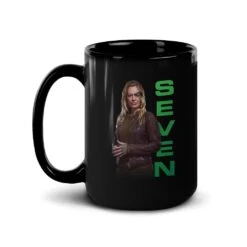 Star Trek: Picard Seven Of Nine Black Mug -T-shirt Store ST P SONH 15oz Black Mug Mockup Left