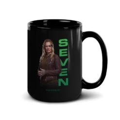 Star Trek: Picard Seven Of Nine Black Mug -T-shirt Store ST P SONH 15oz Black Mug Mockup Right