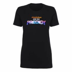 Star Trek: Prodigy Logo Women's Short Sleeve T-Shirt -T-shirt Store ST PR LOGO 100012 Womens ShortSleeve Tshirt Black MF