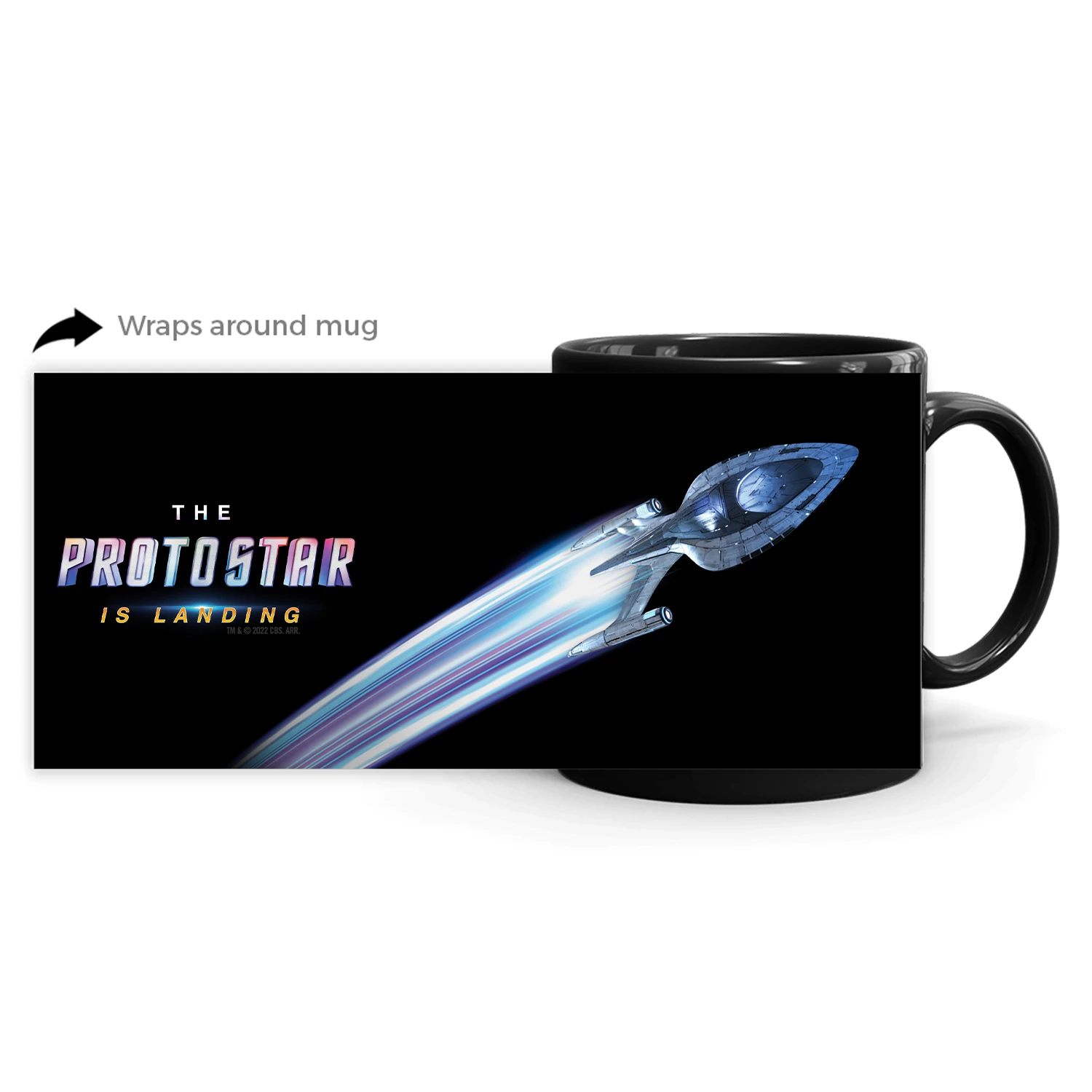 Star Trek: Prodigy The Protostar Is Landing Black Mug 4 Star Trek: Prodigy The Protostar Is Landing Black Mug - Image 2