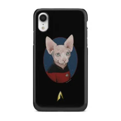 Star Trek: The Next Generation Picard Cat Portrait Tough Phone Case -T-shirt Store ST PicardCatPortrait Phone XR RO 1