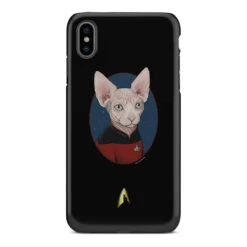 Star Trek: The Next Generation Picard Cat Portrait Tough Phone Case -T-shirt Store ST PicardCatPortrait Phone XSMax RO 1