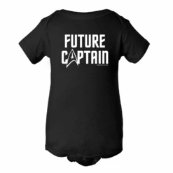 Star Trek: The Original Series Future Captain Baby Bodysuit -T-shirt Store ST SFA FCAP 100051 Baby Bodysuit Black MF