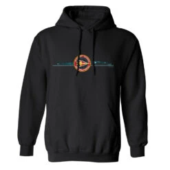 Star Trek Starfleet Academy Red Squadron Fleece Hooded Sweatshirt -T-shirt Store ST SFA RS 18500 Hoodie Black 1