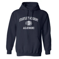 Star Trek Starfleet Academy Alumni Fleece Hooded Sweatshirt -T-shirt Store ST SFA VAR1 18500 Hoodie Navy 1