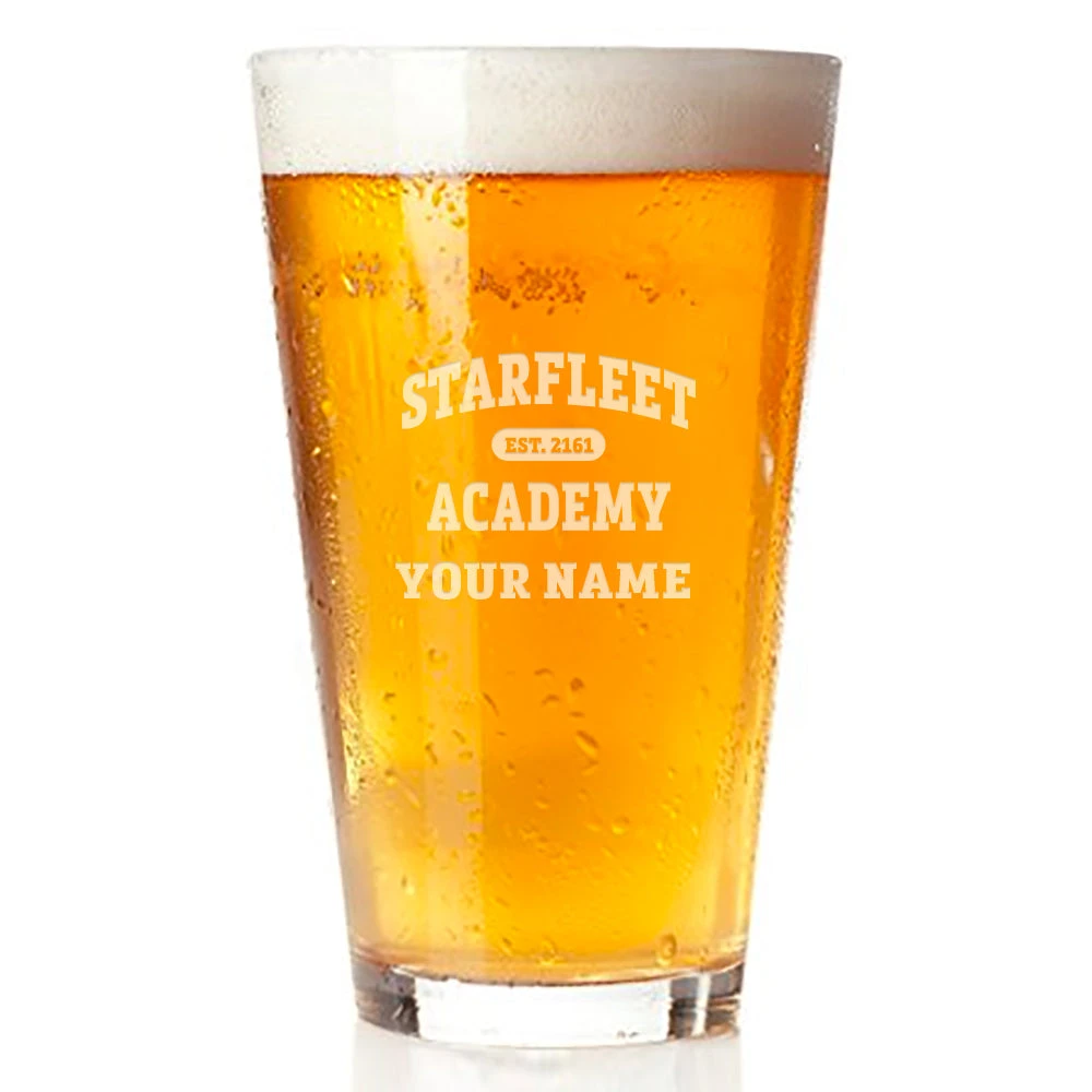 Star Trek Starfleet Academy Alumni Personalized Pint Glass 3 Star Trek Starfleet Academy Alumni Personalized Pint Glass