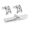 Star Trek Cufflinks Tie Bar Gift Set 1 Star Trek Cufflinks Tie Bar Gift Set -T-shirt Store ST SHD CT