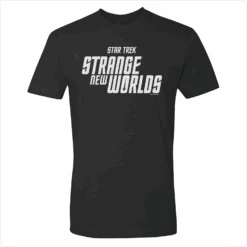 Star Trek: Strange New Worlds Logo Adult Short Sleeve T-Shirt -T-shirt Store ST SNW LOGO 100011 Adult ShortSleeve Tshirt Black MF