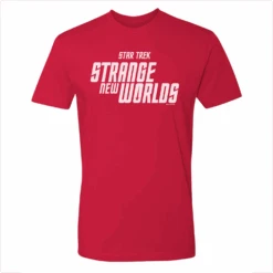 Star Trek: Strange New Worlds Logo Adult Short Sleeve T-Shirt -T-shirt Store ST SNW LOGO 100011 Adult ShortSleeve Tshirt Red MF